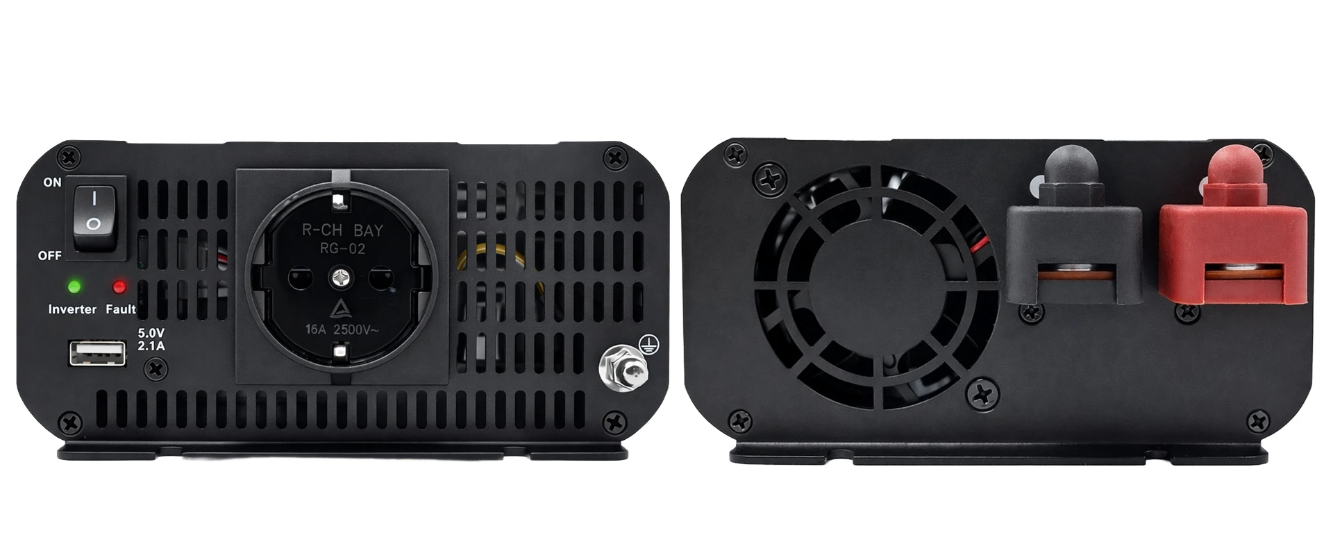 Qoltec MS Wave | 12V na 230V | 1000/2000W | USB aprašymas - Prekės nuotrauka