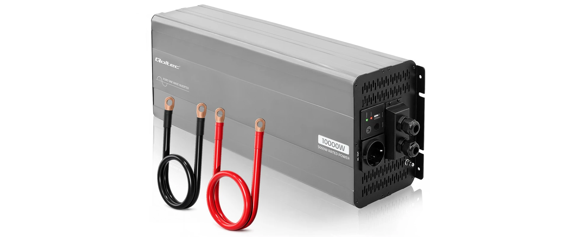Qoltec Pure Sine Wave | 24V na 230V | 5000/10000W aprašymas - Prekės nuotrauka