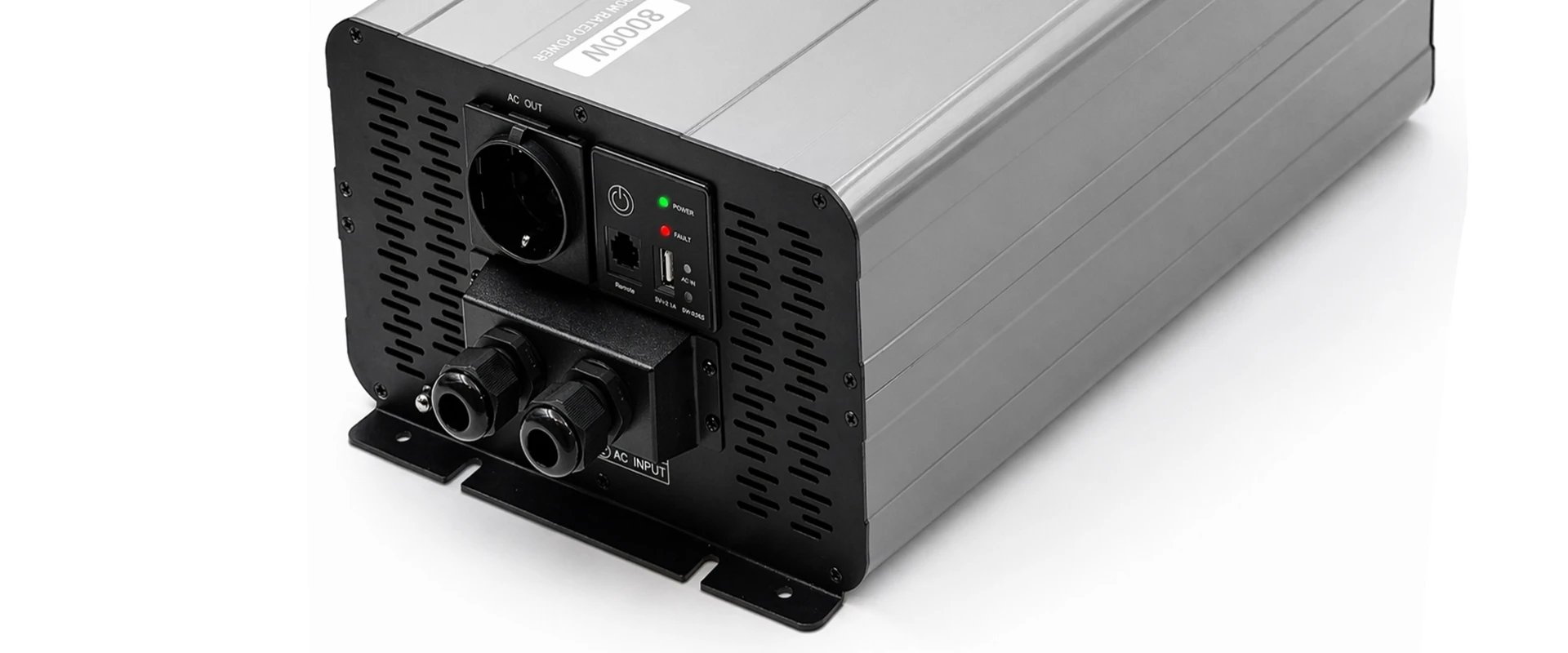 Qoltec Pure Sine Wave | 12V na 230V | 4000/8000W aprašymas - Prekės nuotrauka