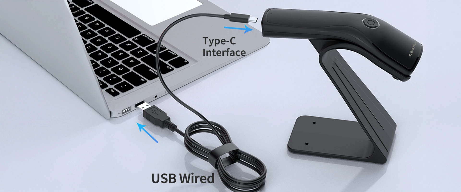 „Qoltec“ brūkšninių kodų skaitytuvas + skaitytuvo stovas | 1D | USB aprašymas - Prekės nuotrauka „Qoltec“ brūkšninių kodų skaitytuvas + skaitytuvo stovas | 1D | USB aprašymas - Prekės nuotrauka