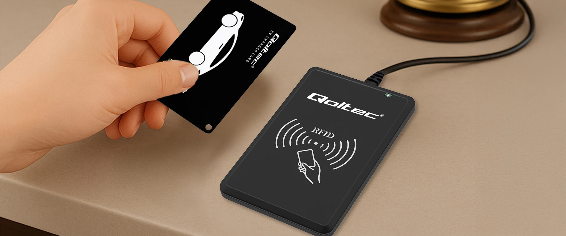 Qoltec System hotelowy EV | programator kart EV + oprogramowanie + 5 kart EV aprašymas - Prekės nuotrauka