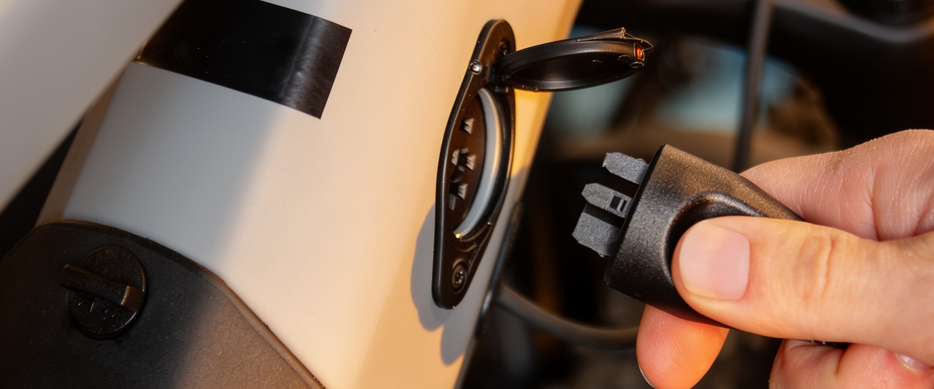 Qoltec Szybka Įkroviklis do roweru skutera elektrycznego 36V | 42V | 4A |wtyczka Bosch + kabelis zasilający aprašymas - Prekės nuotrauka