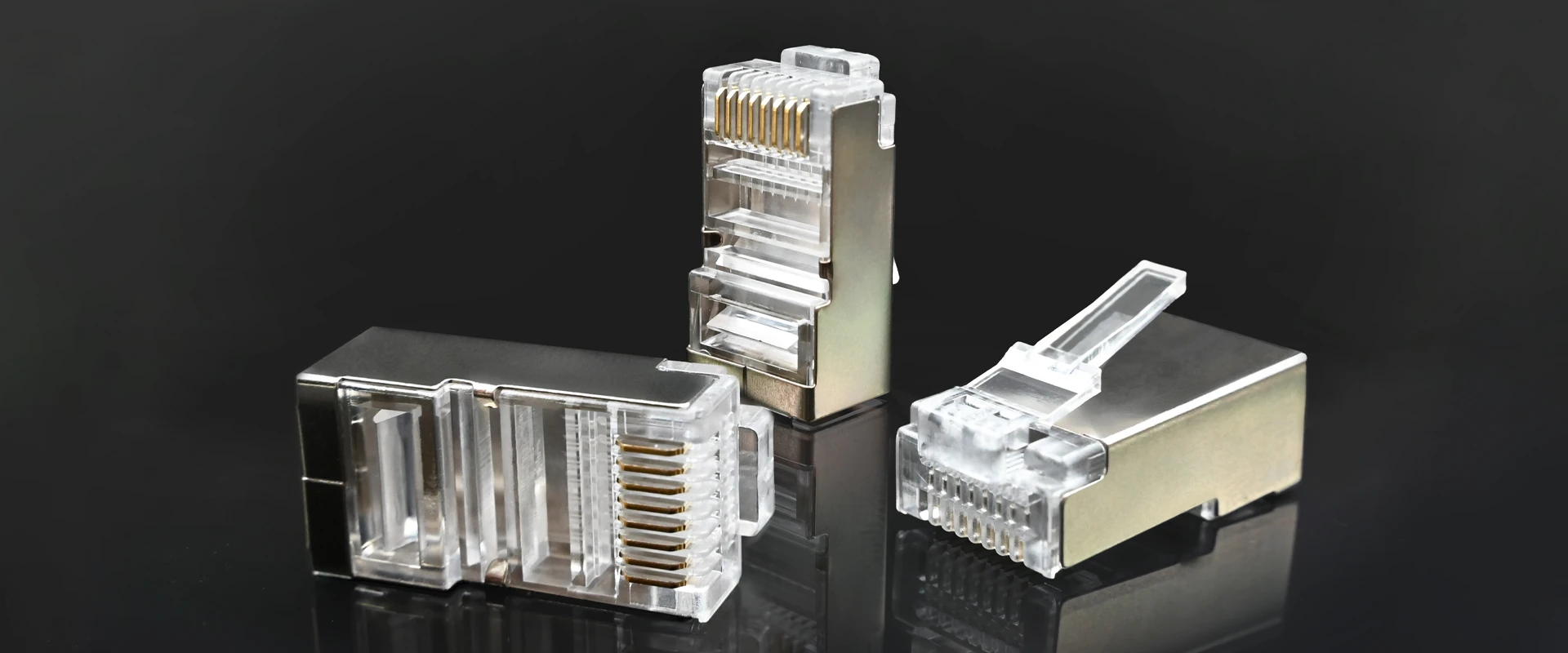 Qoltec Praėjimo kištukas RJ45 jungtis | CAT6 | FTP | PassThrough | Paauksuoti kontaktai | 10 vnt aprašymas - Prekės nuotrauka