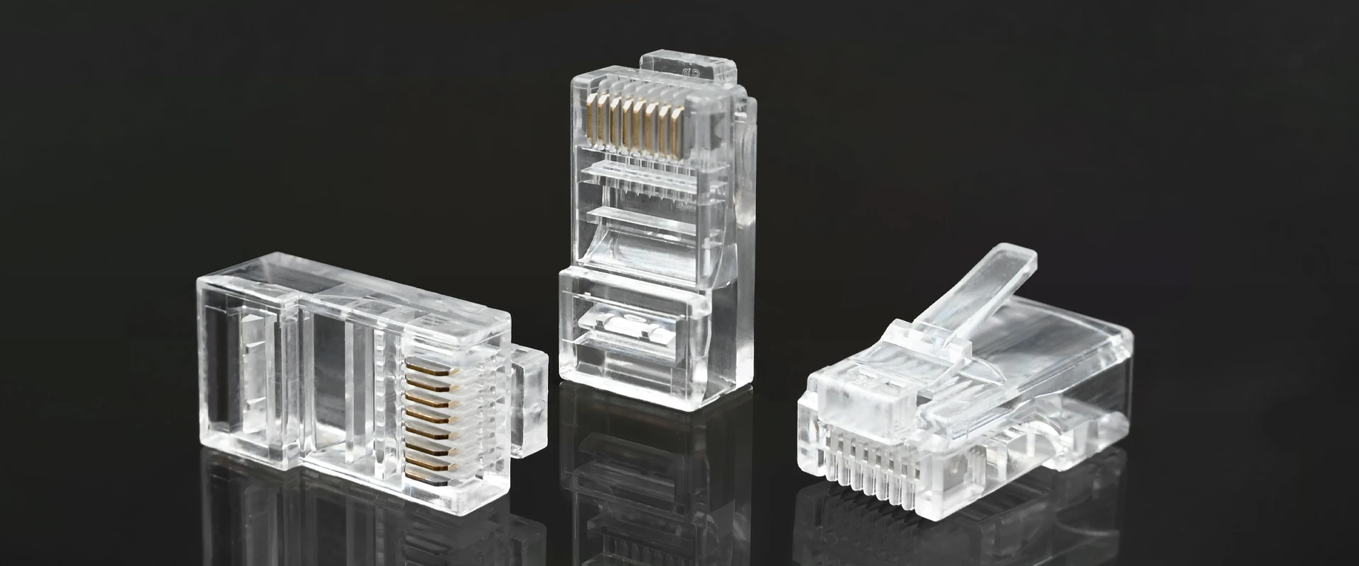 Qoltec RJ45 modulinės jungties kištukas | CAT6 | UTP | Auksuoti kontaktai | 10 vnt aprašymas - Prekės nuotrauka