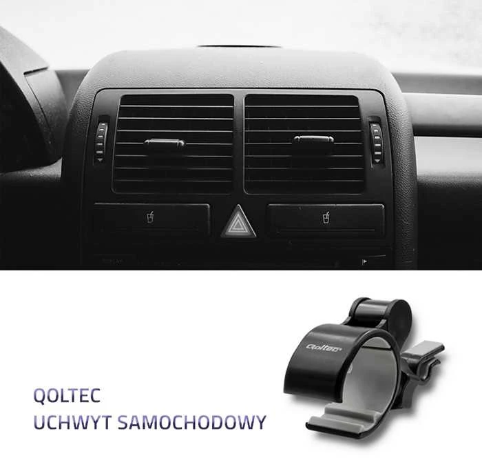 QOLTEC 51210 Universalus Reguliuojamas automobilinis laikiklis išmaniajam telefonui 1.4-6.4