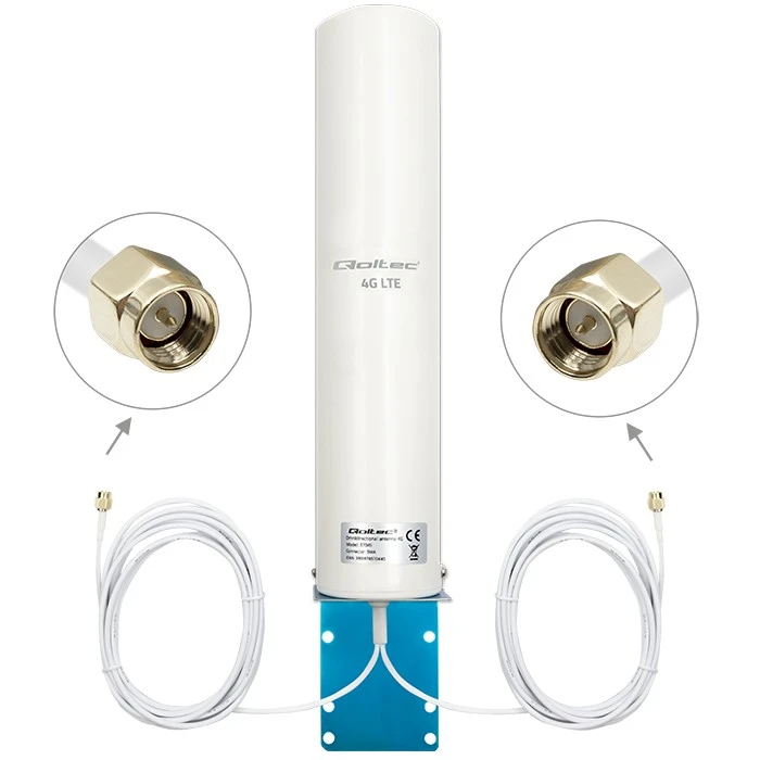 Lauko visakryptė 4G LTE antena „Qoltec 57045“, 12 dBi