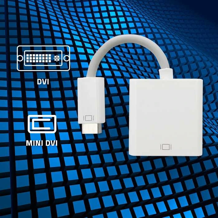 Qoltec Mini DVI vyr. – DVI (24+5) mot. adapteris