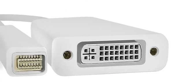 Qoltec Mini DVI į DVI adapteris, jungčių detalės