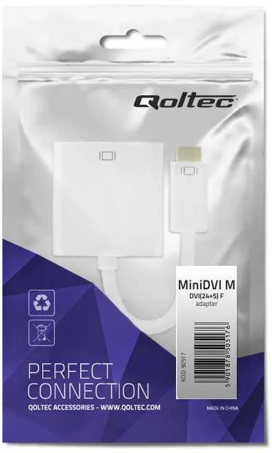 Mini DVI į DVI adapteris pakuotėje