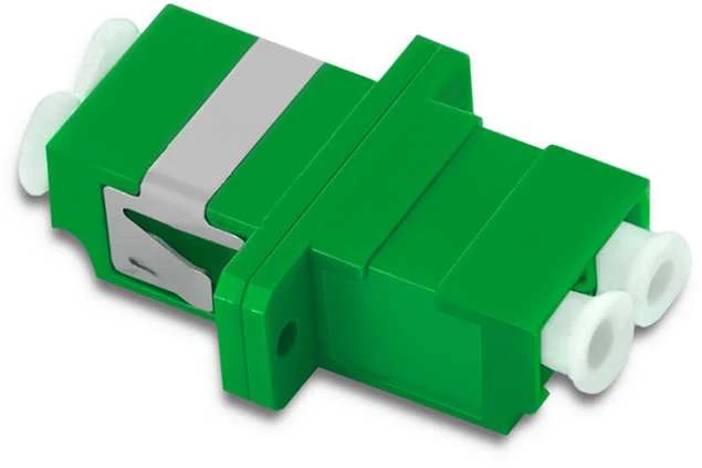 Qoltec LC/APC optinis adapteris žalias