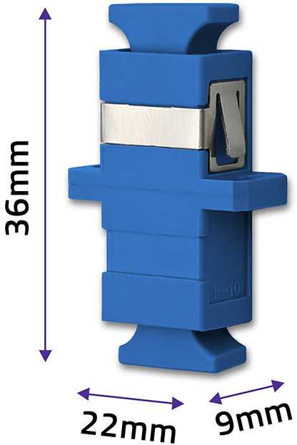 Qoltec Optinio pluošto adapteris SC/UPC Simplex Singlemode