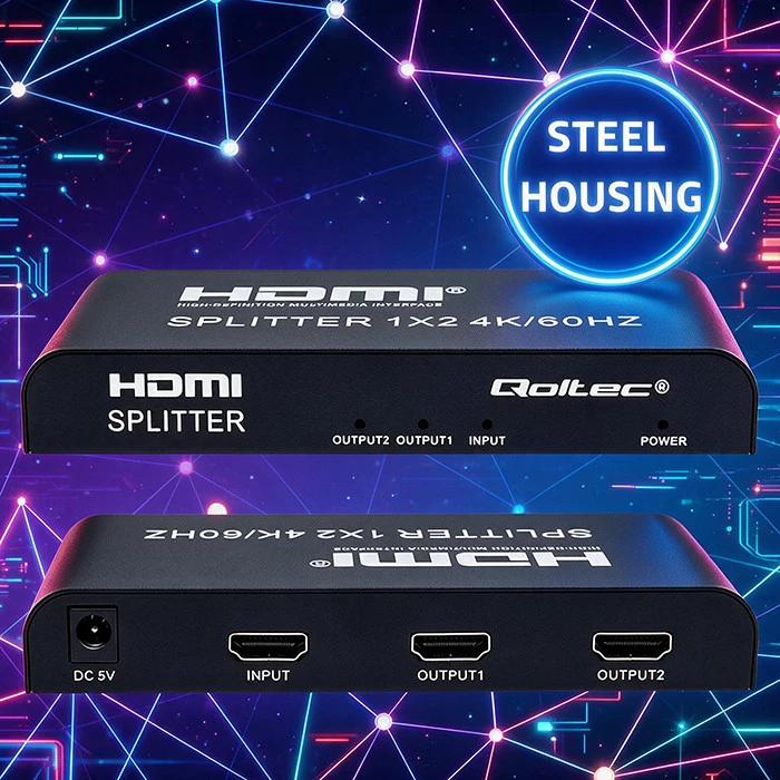 HDMI Skirstytuvas - Qoltec 51797 2x 4K 60Hz