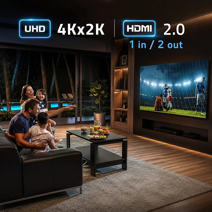 HDMI Skirstytuvas - Qoltec 51797 2x 4K 60Hz