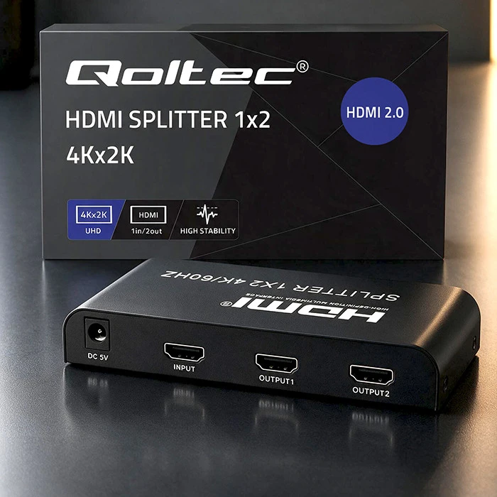 HDMI Skirstytuvas - Qoltec 51797 2x 4K 60Hz