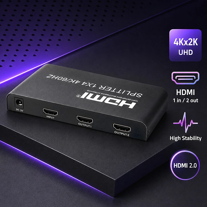 HDMI Skirstytuvas - Qoltec 51797 2x 4K 60Hz
