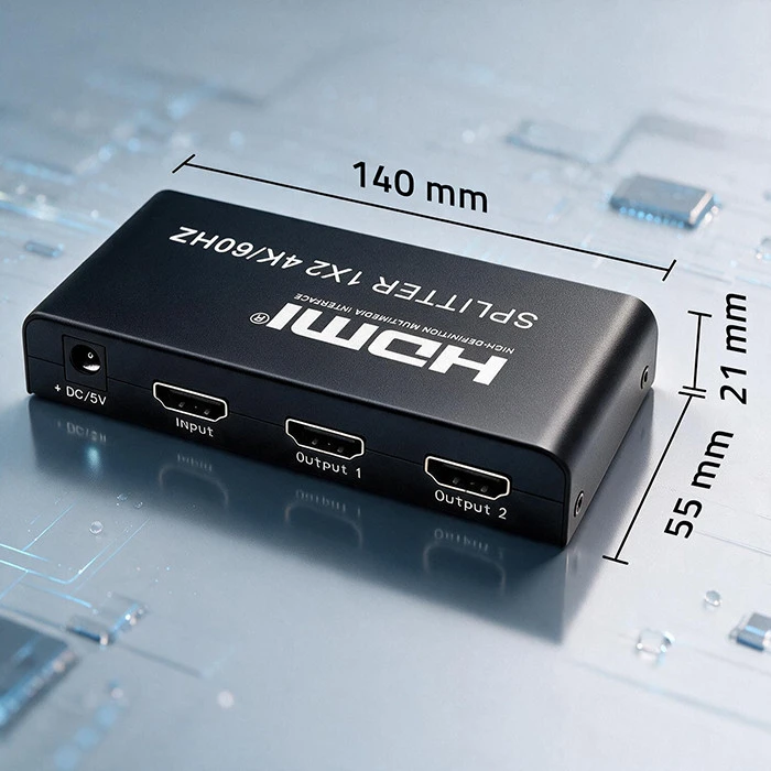 HDMI Skirstytuvas - Qoltec 51797 2x 4K 60Hz