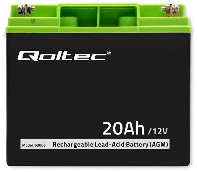 QOLTEC 53066 AGM baterija 12V 20Ah maks. 300A