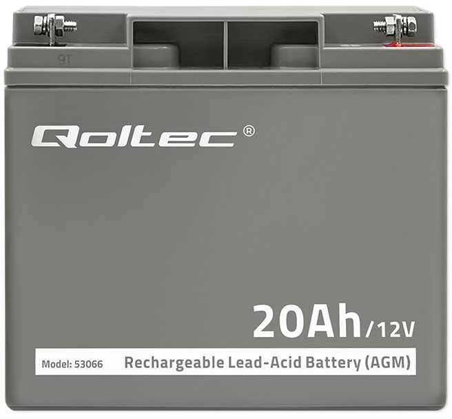 QOLTEC 53066 AGM baterija 12V 20Ah maks. 300A
