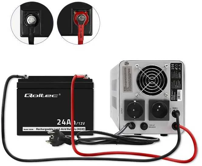 QOLTEC 53036 Qoltec Baterija AGM 12V