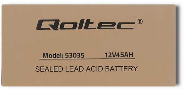 QOLTEC 53035 Qoltec Baterija AGM 12V 45Ah max.13.5A