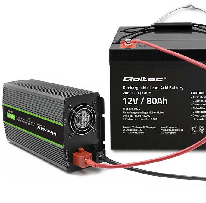 QOLTEC 53075 AGM baterija 12V 80Ah
