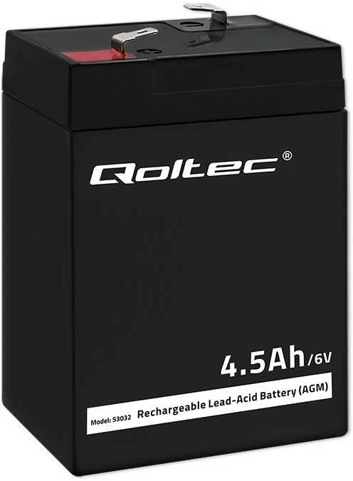 QOLTEC 53032 Baterija AGM 6V 4.5Ah max. 1.35A