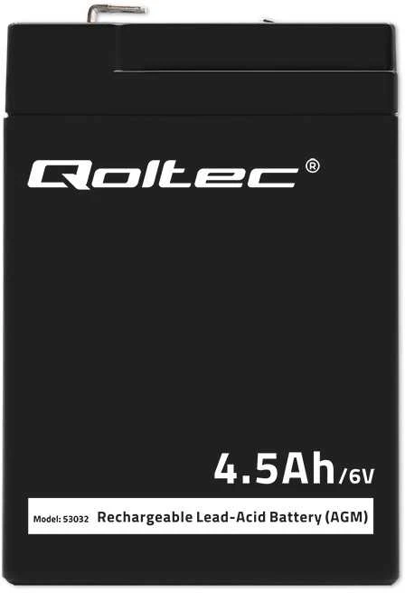 QOLTEC 53032 Baterija AGM 6V 4.5Ah max. 1.35A