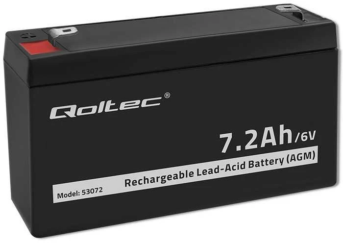 QOLTEC Baterija AGM 6V 7.2Ah
