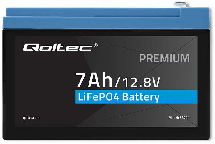 Qoltec LiFePO4 ličio geležies fosfato baterija 12.8V 7Ah 89.6Wh BMS