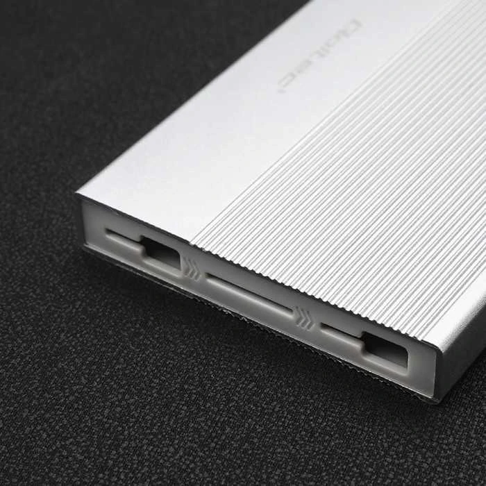 Išorinio kietojo disko dėklas Aliumininis korpusas skirtas diskams SSD HDD 25" sata USB 3.0 ypač greitas 5 Gb/s 2 TB sidabrinis Qoltec
