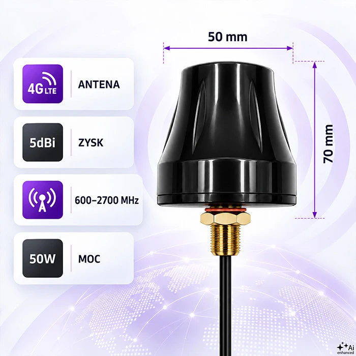 QOLTEC 57037 4G LTE omnidirectional antena DUAL 5dBi Outdoor