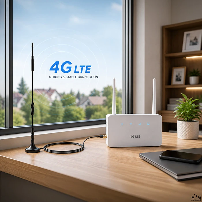QOLTEC Omnidirectional Antena 4G LTE DUAL 7dBI Indoor Outdoor
