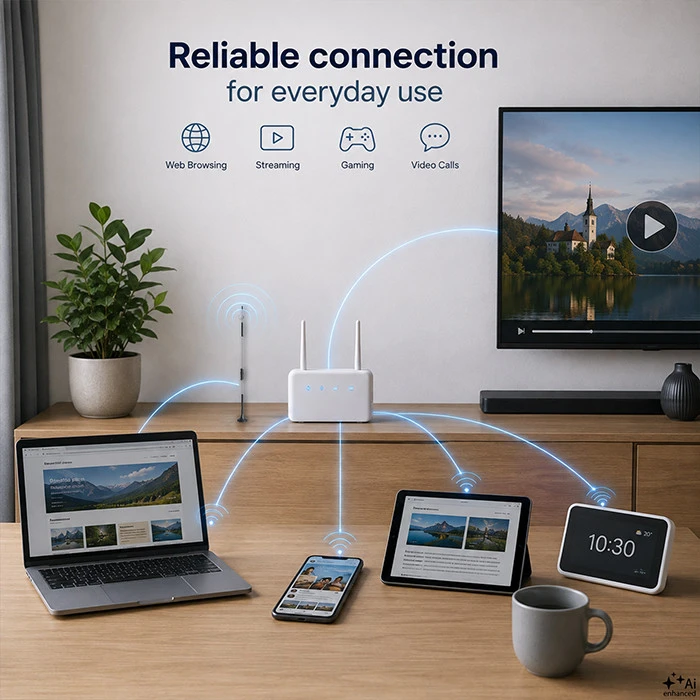 QOLTEC Omnidirectional Antena 4G LTE DUAL 7dBI Indoor Outdoor
