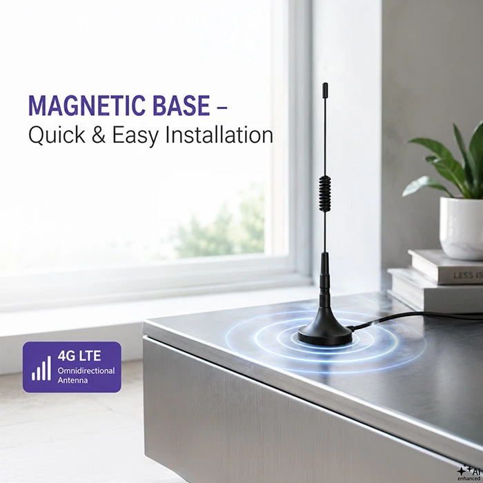 QOLTEC Omnidirectional Antena 4G LTE DUAL 7dBI Indoor Outdoor