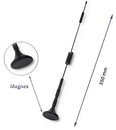 QOLTEC Omnidirectional Antena 4G LTE DUAL 7dBI Indoor Outdoor