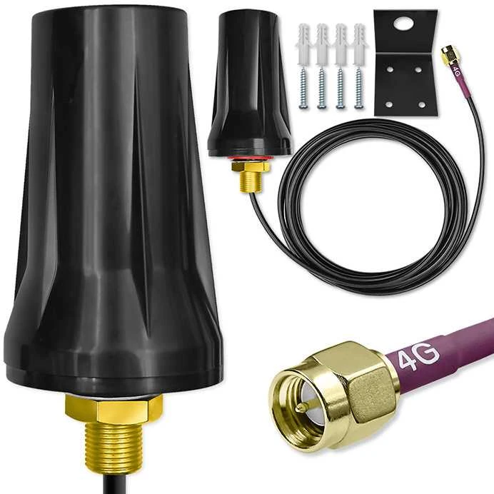Antenos - Qoltec 57042 4G LTE Dual 7dBi Omnidirekcinė