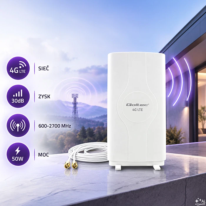 QOLTEC 57013 Antenna 4G LTE 30dBi indoor