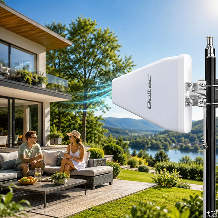 QOLTEC 57032 Antenna 5G LTE DUAL 14 dBi Outdoor