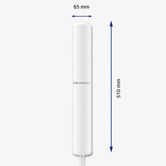 QOLTEC 57034 Antenna 5G LTE DUAL 15 dBi Outdoor