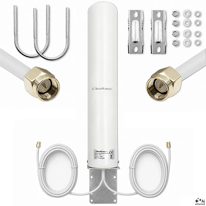 QOLTEC 57034 Antenna 5G LTE DUAL 15 dBi Outdoor