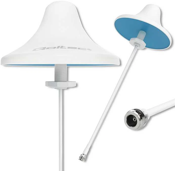 QOLTEC 57036 Wi-Fi 2.4 2.5GHz įvairiakryptė antena 5dBi Indoor