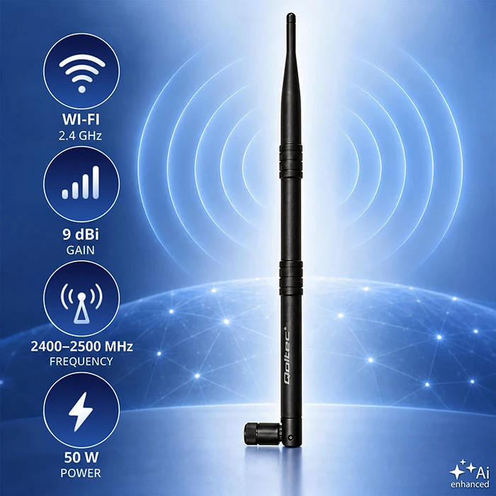 QOLTEC 57012 Antenna Wi-Fi 2.4G 9dBi