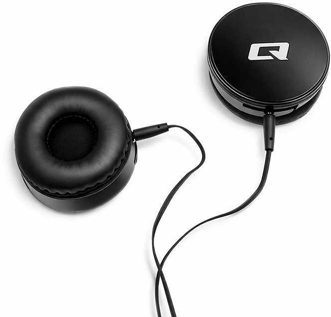 Qoltec 50817 Ausinės su mikrofonu | Juodos
