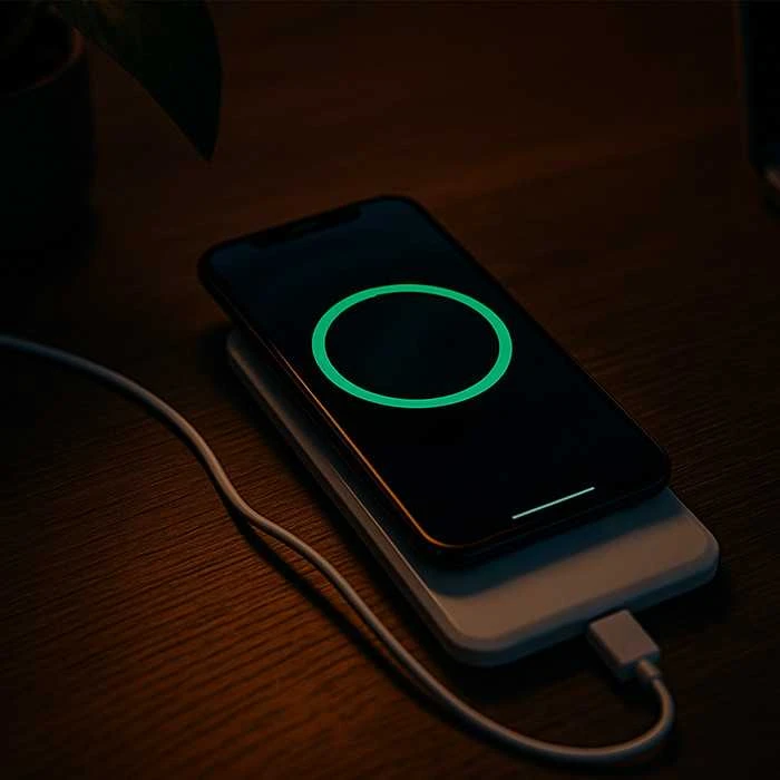QOLTEC 51842 Qoltec indukcinis belaidis įkroviklis | Qualcomm QuickCharge 3.0 | 10W | baltas