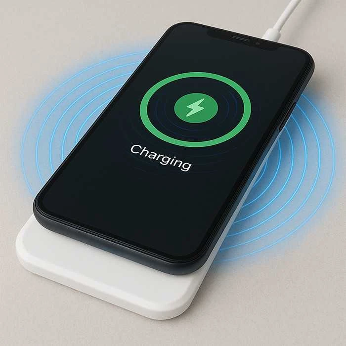 QOLTEC 51842 Qoltec indukcinis belaidis įkroviklis | Qualcomm QuickCharge 3.0 | 10W | baltas