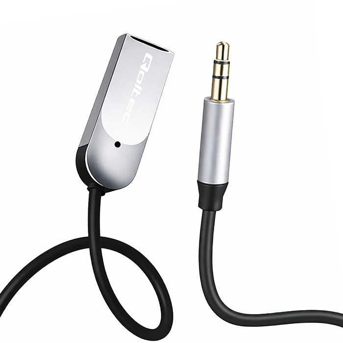 Qoltec Belaidis garso imtuvo adapteris Bluetooth 6.0 2xRCA AUX 3.5mm USB mikrofonas