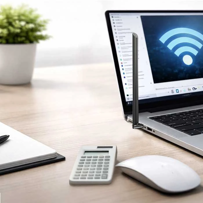 Qoltec belaidis adapteris Wi-Fi USB su antena, 57001