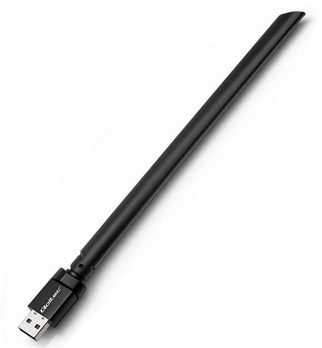Qoltec belaidis adapteris Wi-Fi USB su antena, 57001