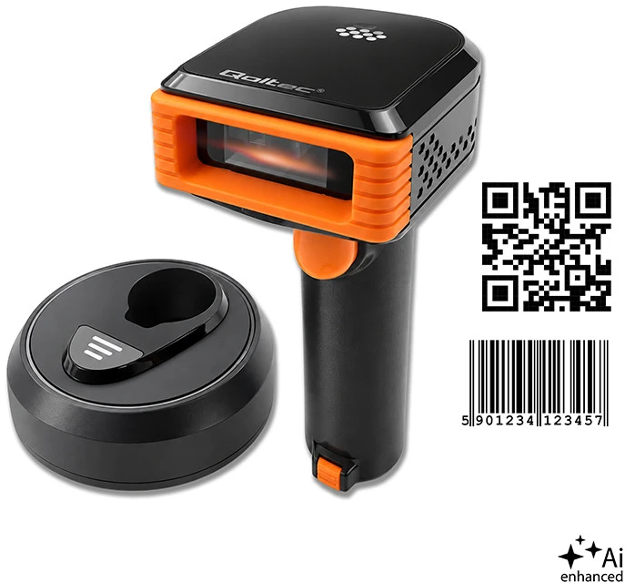 QOLTEC 50878 belaidė 1D 2D brūkšninių kodų skaitytuvo prijungimo stotelė