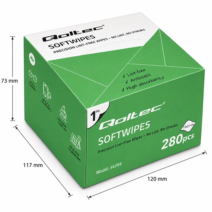 QOLTEC 54266 Qoltec Dustless servetėlės šviesolaidžiams